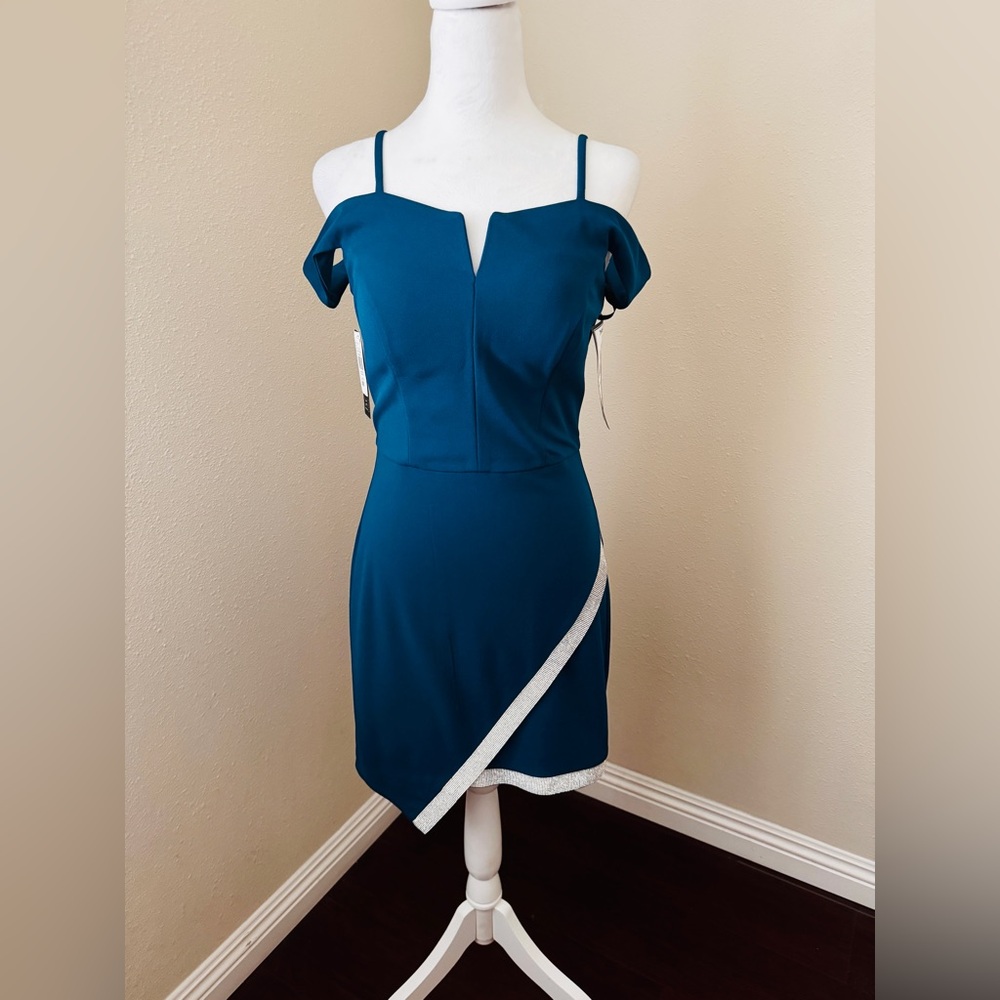 BCX Asymmetrical Embellished Dress